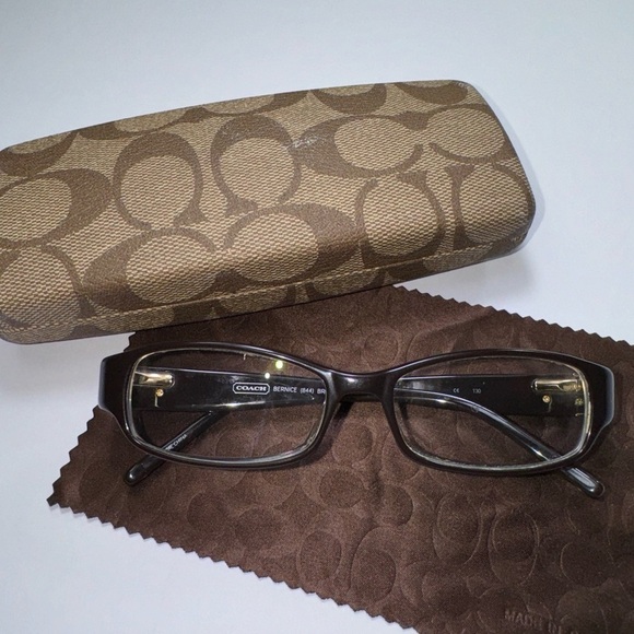 Coach Eyeglasses Authentic Frames Bernice 844 130 MM Brown - Picture 1 of 8